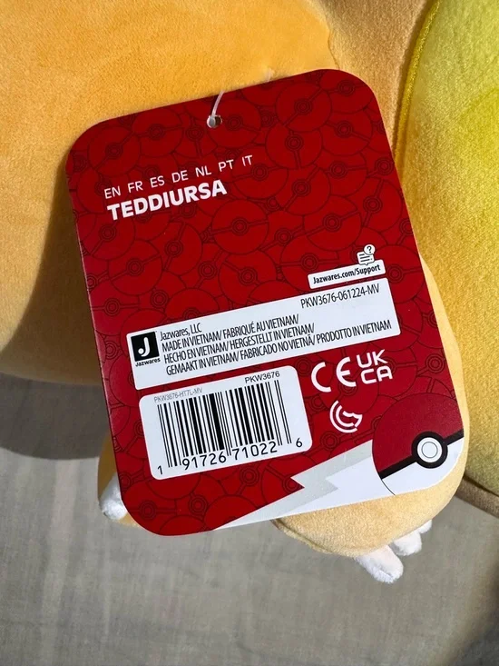 Teddiursa | Sleeping Pokemon Plush | 18” | NWT - Picture 5 of 5